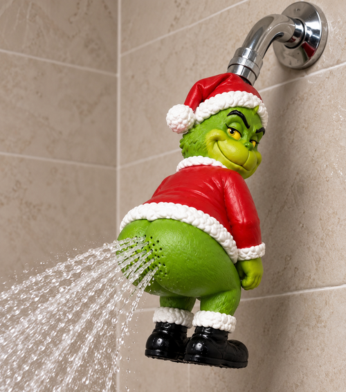 GrinchySpray™ – The Cheekiest Showerhead Ever!